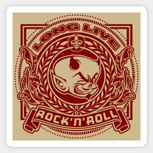 Long Live Rock'n'Roll Vintage Style Sticker